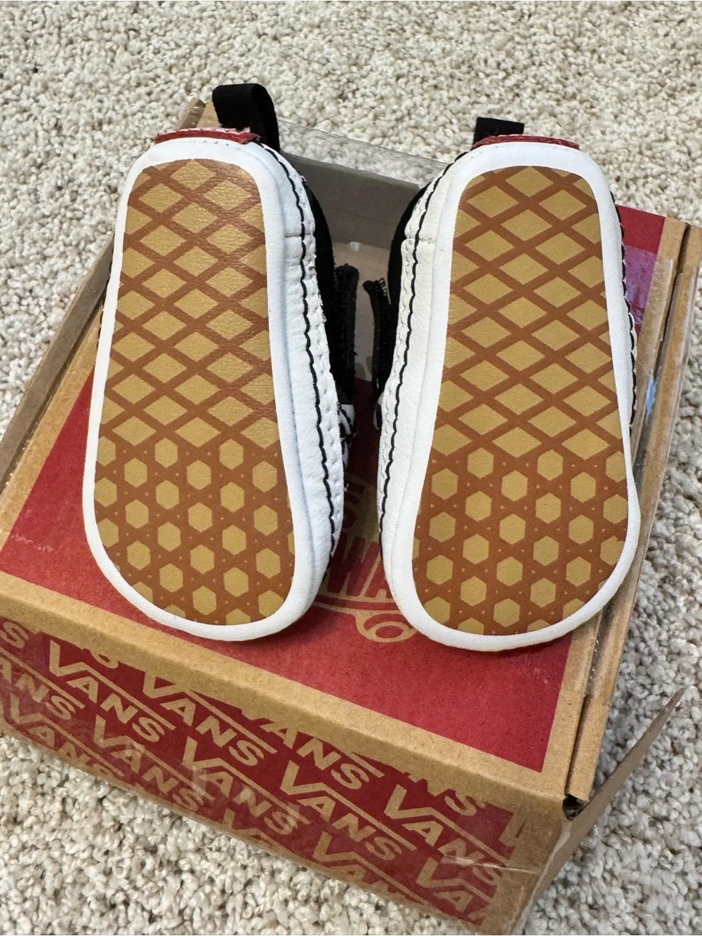 Vans Kids Black & White Checkerboard Slip-On Sneakers